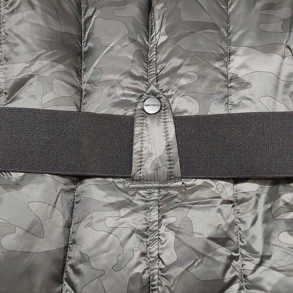 NWT Sanctuary Down Camoflage Belted Camp Puffer Jacket Coat w Hood - Large - Picture 10 of 16